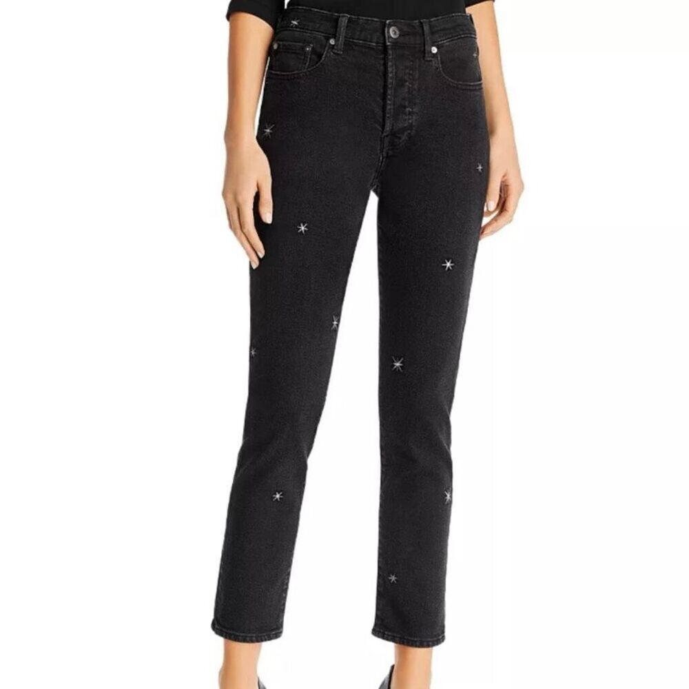 Pistola Nico Star High Rise Jeans Straight Leg Black 25 Women